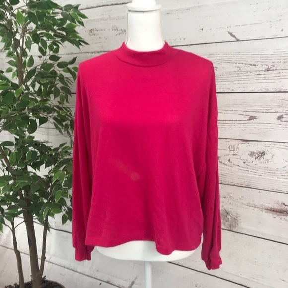 💋ALL IN FAVOR BRIGHT ROSE SHIRT NWT - Picture 3 of 10